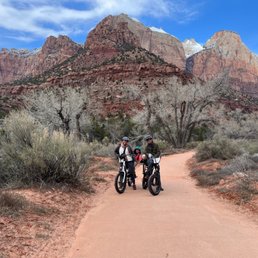 Our Family has a blast and a whole new experience exploring Zion, @OuttaHereBikes