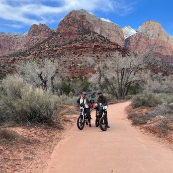 Outta Here eBikes - Our Family has a blast and a whole new experience exploring Zion, @OuttaHereBikes - Bike Rentals Near Me - Springdale, Utah