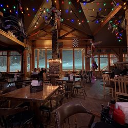 Gunbarrel Saloon and Restaurant - Dining area in the evening