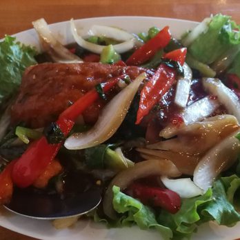 Boonsee Thai Kitchen - Norco - Spicy Salmon... Not really spicy but maybe for some people it is - Thai Near Me - Norco, California Boonsee Thai Kitchen - Norco - Spicy Salmon... Not really spicy but maybe for some people it is - Thai Near Me - Norco, California