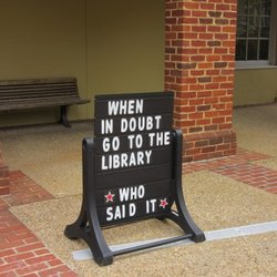 Fauquier County Public Library - When in doubt, go to the library!