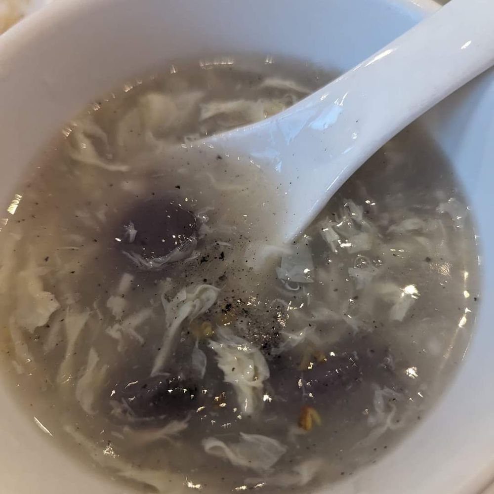 Shanghai House - Black sesame mochi with rice wine sweet soup. - Korean Near Me - Bellevue, Washington Shanghai House - Black sesame mochi with rice wine sweet soup. - Korean Near Me - Bellevue, Washington