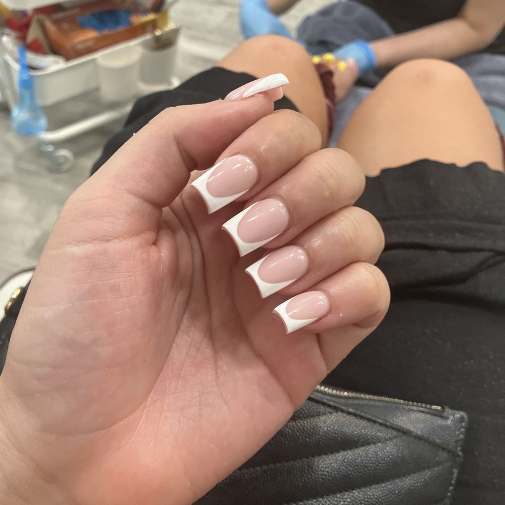 TJ Nails - French tip full set - Nail Salons Near Me - Las Vegas, Nevada TJ Nails - French tip full set - Nail Salons Near Me - Las Vegas, Nevada