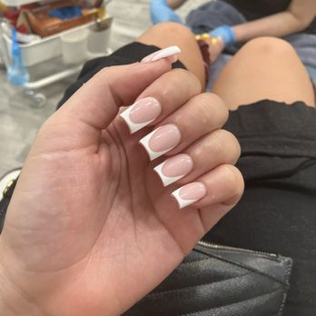 TJ Nails - French tip full set - Nail Salons Near Me - Las Vegas, Nevada TJ Nails - French tip full set - Nail Salons Near Me - Las Vegas, Nevada