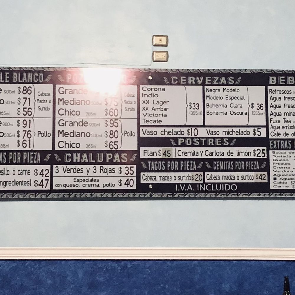 Pozolería Matamoros - Current menu and prices as of 4/2023 - Mexican Near Me - Puebla, PUE