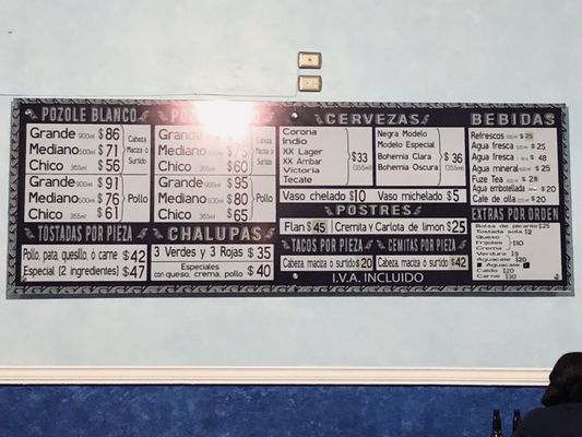 Menu photo 2 Pozolería Matamoros Puebla, PUE