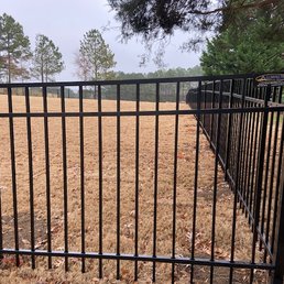 Fence w/sign