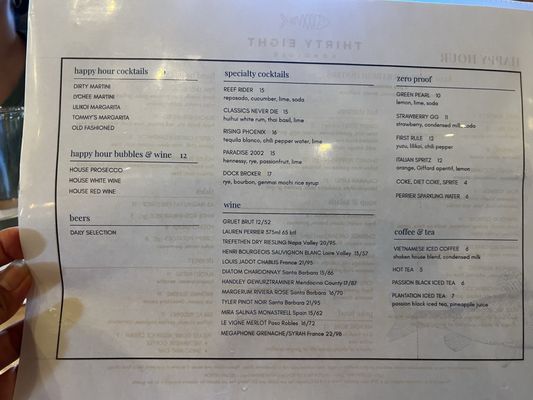 Menu photo 1 Thirty Eight Urban Honolulu, HI Menu photo 1 Thirty Eight Urban Honolulu, HI