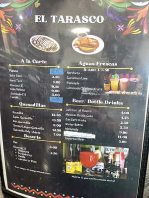 Menu photo 1 El Tarasco Oakley, CA Menu photo 1 El Tarasco Oakley, CA