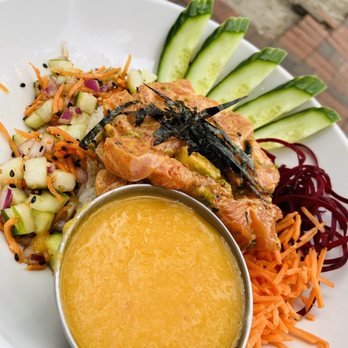Coco & Moss - Shiso Salmon Bowl - Cocktail Bars Near Me - Savannah, Georgia Coco & Moss - Shiso Salmon Bowl - Cocktail Bars Near Me - Savannah, Georgia