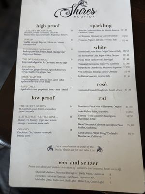 Menu photo 1 Shires' Rooftop Cincinnati, OH