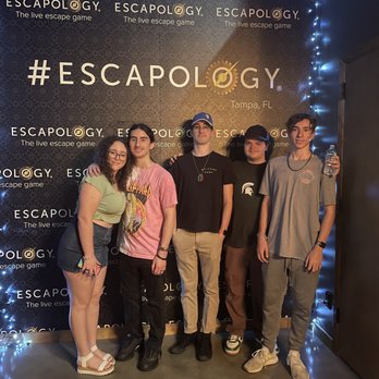 Escapology Tampa - after playing with friends we took a picture - Escape Games Near Me - Tampa, Florida Escapology Tampa - after playing with friends we took a picture - Escape Games Near Me - Tampa, Florida