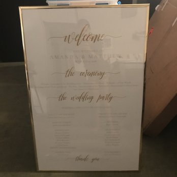 Printing on 5th Avenue - Wedding program sign - Printing Services Near Me - San Diego, California Printing on 5th Avenue - Wedding program sign - Printing Services Near Me - San Diego, California