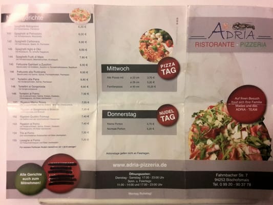 Menu photo 1 Adria Bischofsmais, BY