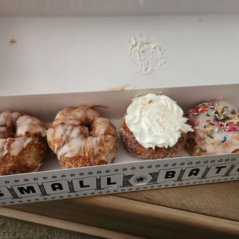 Parlor Doughnuts - Two honey glazed, coconut cream, and vanilla sprinkles - Donuts Near Me - Orlando, Florida Parlor Doughnuts - Two honey glazed, coconut cream, and vanilla sprinkles - Donuts Near Me - Orlando, Florida