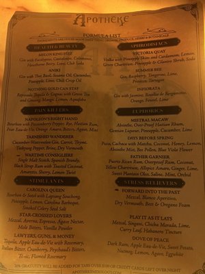 Menu photo 7 Apotheke New York, NY Menu photo 7 Apotheke New York, NY
