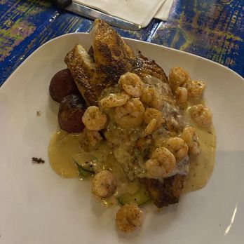 Shaggy's Biloxi Beach - Special of the night, blackened red fish with zucchini and squash!! So yummy - Bars Near Me - Biloxi, Mississippi Shaggy's Biloxi Beach - Special of the night, blackened red fish with zucchini and squash!! So yummy - Bars Near Me - Biloxi, Mississippi