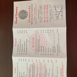 Chopsticks - Menu