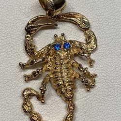 Son's Jewelry & Watch Repair - Scorpion with blue topaz eyes