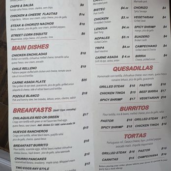 Taqueria - Menu - Mexican Near Me - Middletown, Connecticut