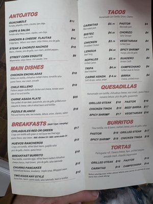 Menu photo 2 Taqueria Middletown, CT