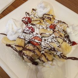 Strawberry banana crepe Strawberry banana crepe