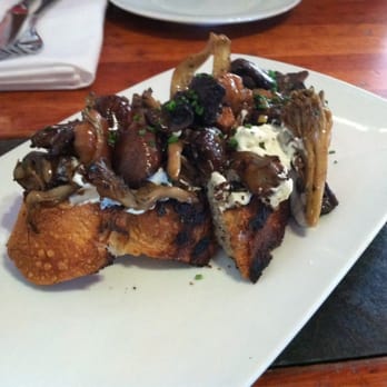 Hearth - Grilled bread with mushrooms and ricotta - New American Near Me - New York, New York Hearth - Grilled bread with mushrooms and ricotta - New American Near Me - New York, New York