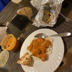 Chatpata Indian Restaurant - Chicken Tikka Masala & 10.7. Garlic Naan, delicious
