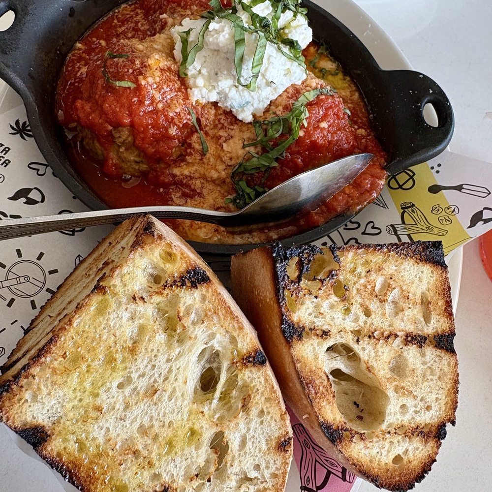 Pitfire Pizza - Meatballs and bread appetizer. Notbad. The bread costs extra. - Pizza Near Me - Carlsbad, California Pitfire Pizza - Meatballs and bread appetizer. Notbad. The bread costs extra. - Pizza Near Me - Carlsbad, California