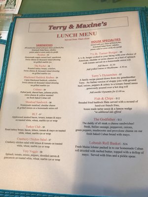 Menu photo 6 Terry & Maxine's Turner, ME