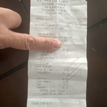 El Pollo Loco - The cost for 12 family meal - Fast Food Near Me - Wilmington, California