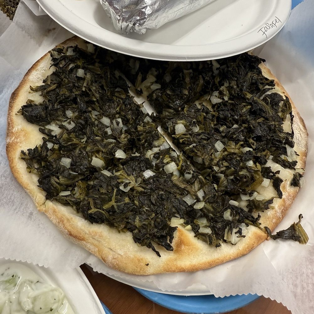 Mediterranean Bakery & Cafe - Spinach Pizza Falafel Platter - Bakeries Near Me - Alexandria, Virginia Mediterranean Bakery & Cafe - Spinach Pizza Falafel Platter - Bakeries Near Me - Alexandria, Virginia
