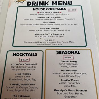 Augie’s  - Drink Menu - Burgers Near Me - Hamburg, New York