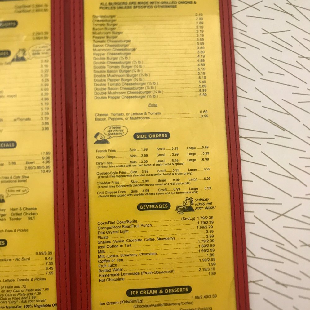 Stanley's Restaurant - More food yummy burgers and dirty fries - Seafood Near Me - Central Falls, Rhode Island