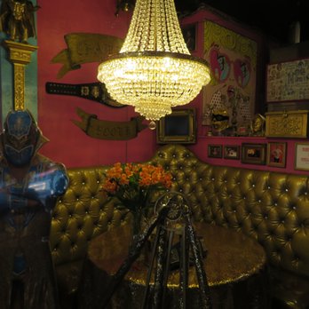 Lucha Libre - Interior, champs booth - Mexican Near Me - San Diego, California