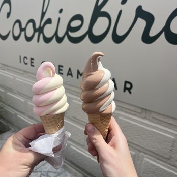 Cookiebird Ice Cream Bar - Soft serve swirl - Ice Cream & Frozen Yogurt Near Me - St. Augustine, Florida Cookiebird Ice Cream Bar - Soft serve swirl - Ice Cream & Frozen Yogurt Near Me - St. Augustine, Florida