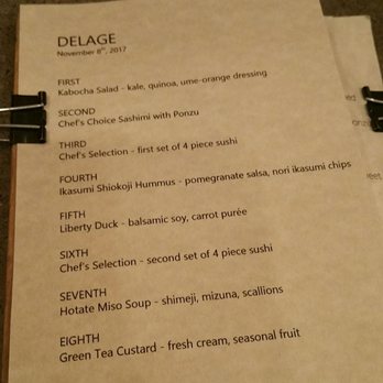 Delage - Omakase- prefix menu changes upon chef's request - Japanese Near Me - Oakland, California Delage - Omakase- prefix menu changes upon chef's request - Japanese Near Me - Oakland, California