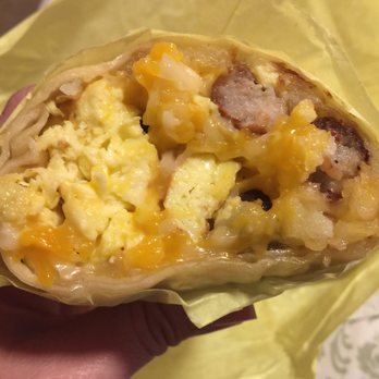 Taco Del Sol - Breakfast burrito w/ sausage - Mexican Near Me - Tigard, Oregon