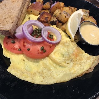 The Buff Restaurant - Atlantic salmon omelette - Breakfast & Brunch Near Me - Boulder, Colorado