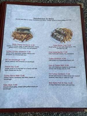 Menu photo 2 Chubby's Hanford, CA
