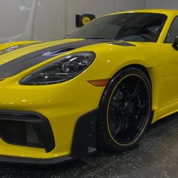 Royale Auto Salon - 2024 Porsche 718 Cayman GT4 RS Weissach Package with Full Body Gloss PPF using STEK DYNOmight 10mil PPF. Extra protection for the track.