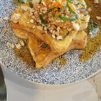 Ritual House - Cinnamon French Toast with Brulee oranges and almonds - Breakfast & Brunch Near Me - Pittsburgh, Pennsylvania Ritual House - Cinnamon French Toast with Brulee oranges and almonds - Breakfast & Brunch Near Me - Pittsburgh, Pennsylvania