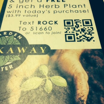 Rockaway - Great idea, Rockaway. Would have been nice to know I'd get a free herb showing confirmation text while I was in the store... - Landscaping Near Me - Atlantic Beach, Florida