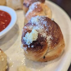 Vinnie's Pizzeria - Each knot had tons of garlic flavor, perfectly buttery, bit of parm cheese, moist and doughy inside.