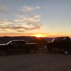 Moab Rim Rv Campark - This is a view from the La Sal mountains which are a short drive from the campground. The location is perfect for all Moab recreation!