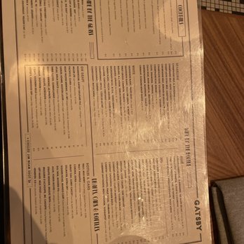 GATSBY - Menu - Cocktail Bars Near Me - Washington, DC, District of Columbia