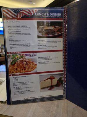 Menu photo 5 America Las Vegas, NV