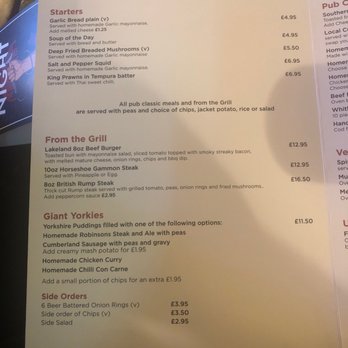 Unicorn Inn - Menu - Pubs Near Me - Ambleside, CMA Unicorn Inn - Menu - Pubs Near Me - Ambleside, CMA