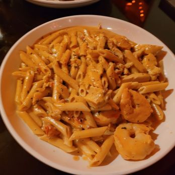 Riva's Italian Restaurant - Penne with chicken & shrimp - Italian Near Me - Houston, Texas Riva's Italian Restaurant - Penne with chicken & shrimp - Italian Near Me - Houston, Texas