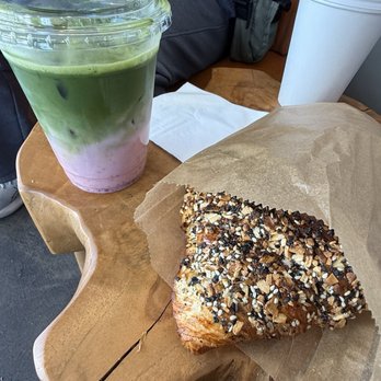 Series A Coffee - Matcha strawberry latte and everything croissant - Coffee & Tea Near Me - Beverly Hills, California Series A Coffee - Matcha strawberry latte and everything croissant - Coffee & Tea Near Me - Beverly Hills, California